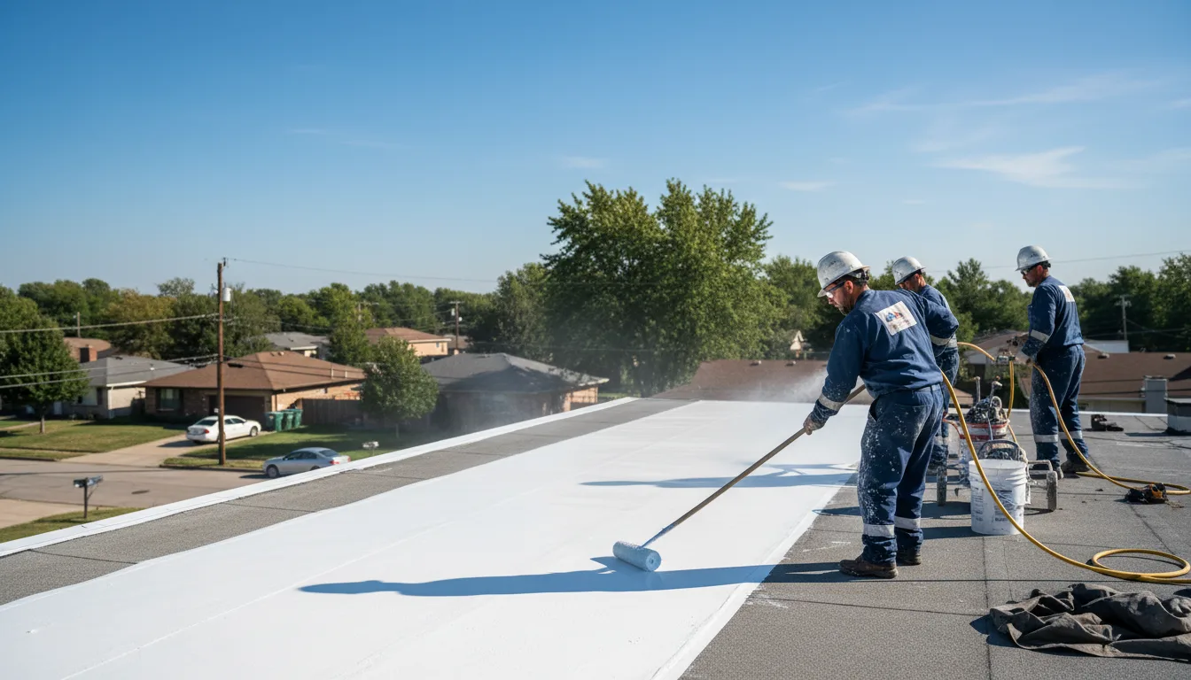 Commercial roof coating in Newport News, VA near me